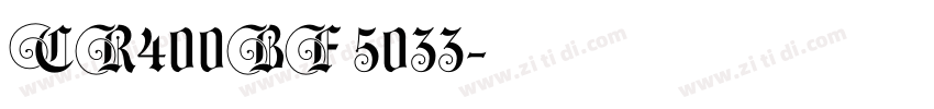 CR400BF 5033字体转换
